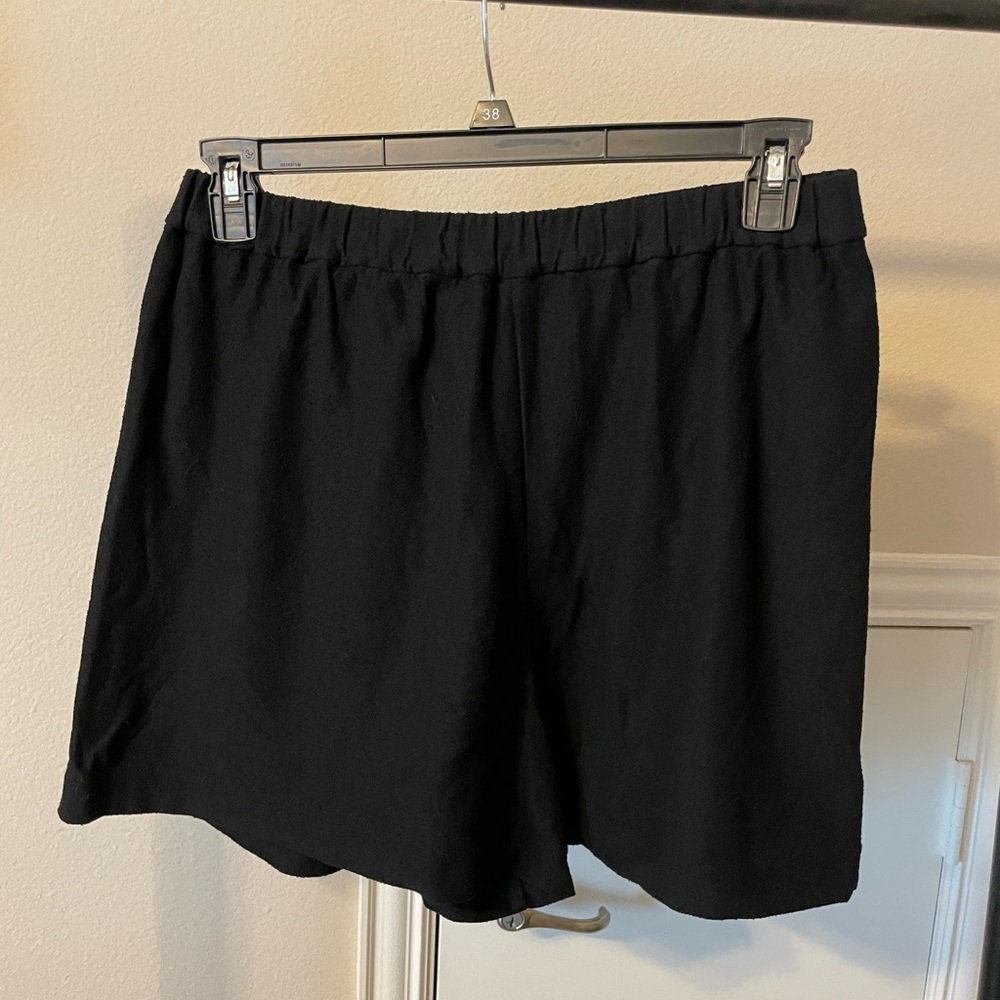 COS Black High Waist Shorts